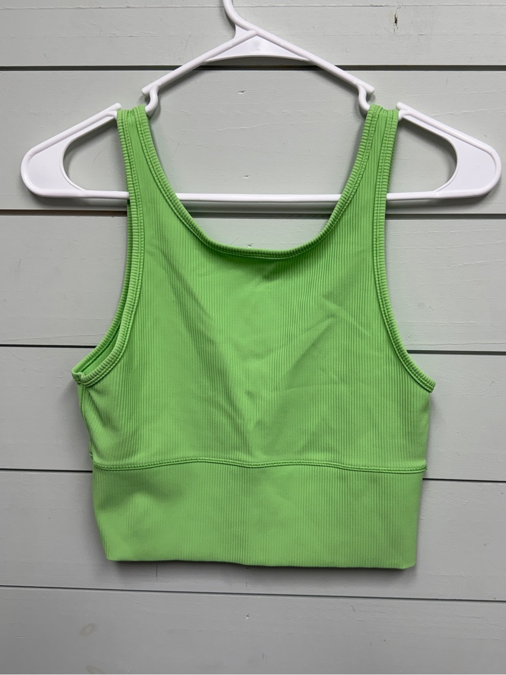 Lululmeon power pivot tank top‎ lime green women’s size 6